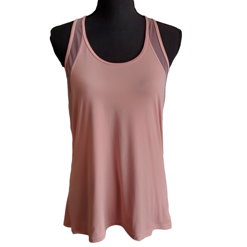Victoria Sport mesh trimmed racer back tank top